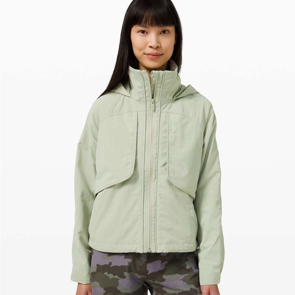 Lululemon Always Effortless Jacket AEJ Green Fern *NOTE FLAWS*